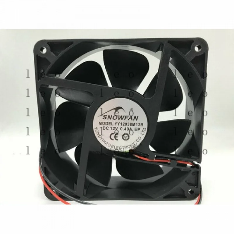 AA   1 PCS  for SNOWFAN Fan YY12038M12B  DC 12V 0.40A 12038 12CM 2 Wire cooling fan #F4
