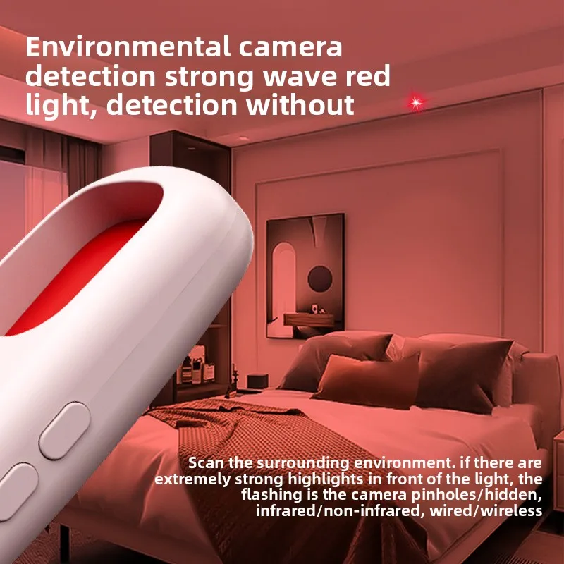 Anti-eavesdropping Detection Device, Camera Detector, Anti-wolf Alarm, Anti-peeping, Sound Alarm, for Hotel and Home Use.