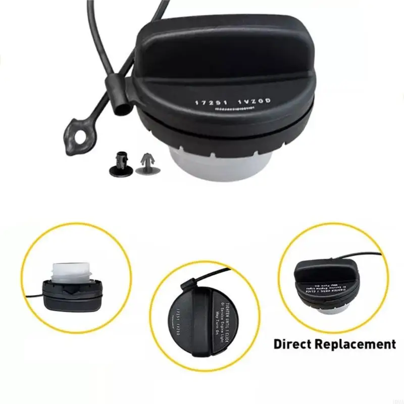 

J0MA Gas Caps Vehicle Maintenance Caps Plastic Long Lasting Gas Caps Gasolines Lid Replaces 17251ZZ62B for Automotives