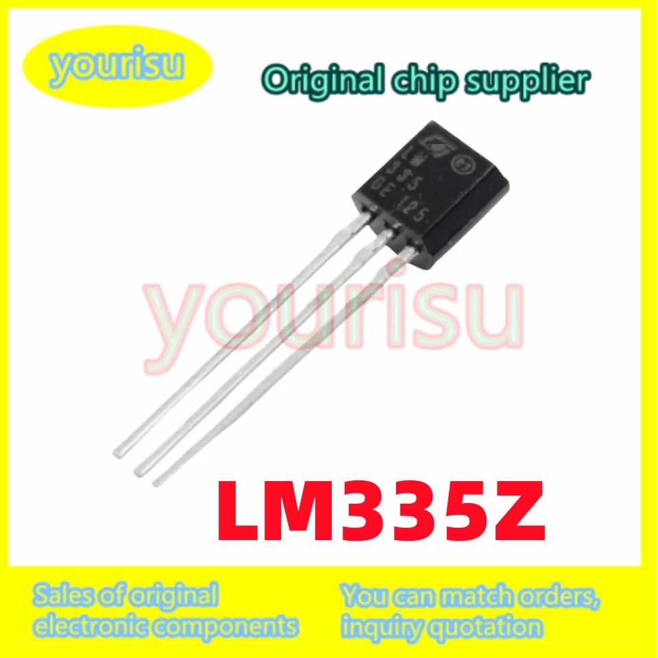 

10 шт./лот импортный оригинальный LM335Z LM335 прямой разъем TO-92, высокоточный чип датчика температуры