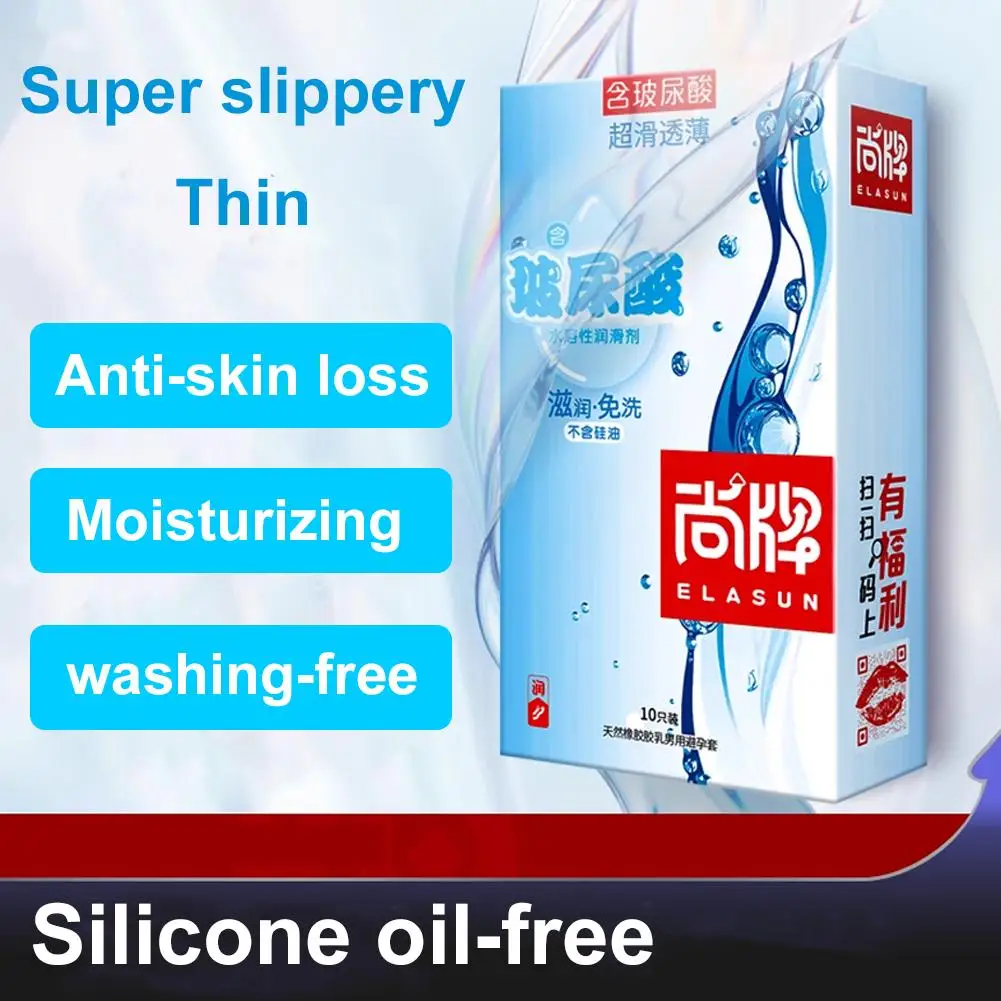 10 pçs 001 preservativos ultra finos para homens natureza borracha látex preservativo ácido hialurônico lubrificante vagina úmida sex shop produto adulto