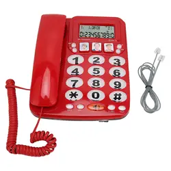 2-Line Corded Landline Phone with Speed Dial, Caller ID, Last Number Redial & Mute for Home and for hotel Use