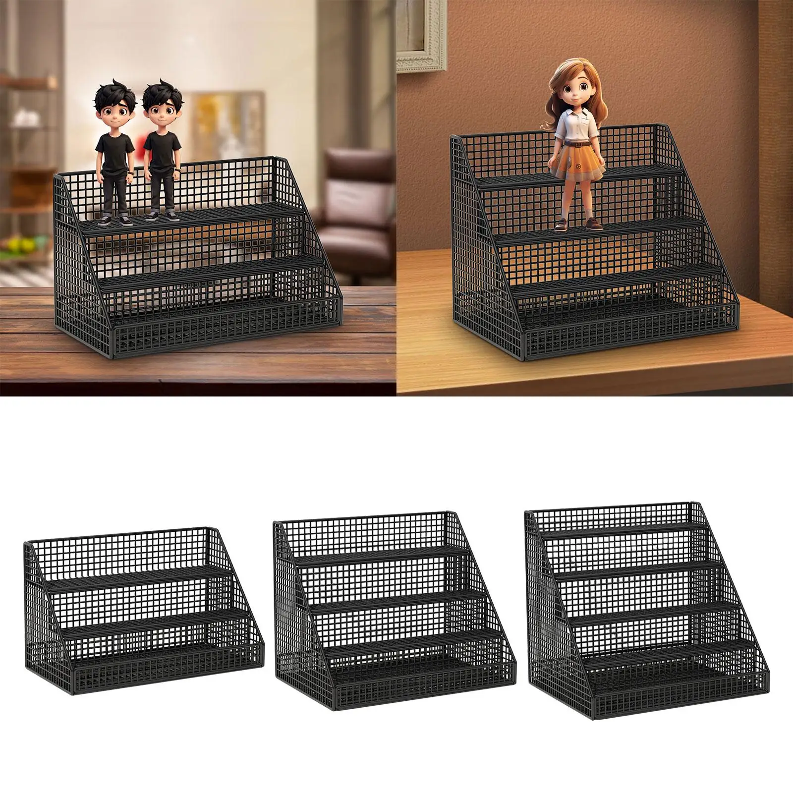 Collectibles Display Shelf Reusable Multi Layer Showcase Organizer Figure Display Stand for Doll Model Cosmetic Figure Cabinet