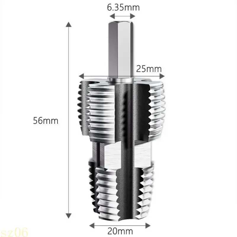 Q2Q4 7PCS PVC -Gewinde -Maker -Werkzeug für elektrische Bohrmaschinen -Kunststoff -Rohrgewinde PVC -Gewinde