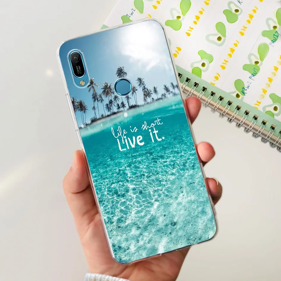 For Huawei Y6 2019 Case Y6 Pro 2019 Back Cover Popular Butterfly Astronaut Soft Silicone Phone Case For Huawei Y6s Y 6 2019 Capa