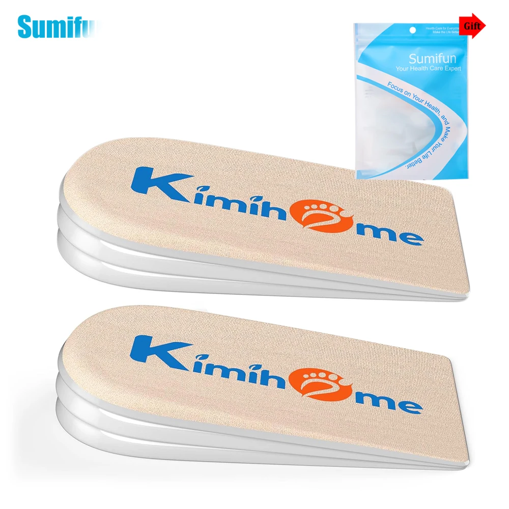 2 pezzi Sumifun Beige aumento di altezza sottopiede soletta sollevamento tallone da donna regolabile gel tallone inserito taglio piede pad scarpe con zeppa