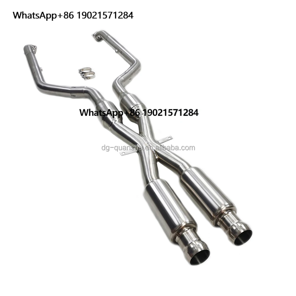 

M3 E90 E92 E93 S65 V8 2 Xpipe 2 Catalytic + 2 Resonator Titanium Exhaust Center Tube