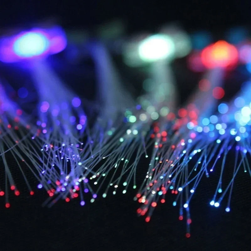 2026 2pcs/Set LED Fiber Optic Glow Multicolor Hair Clips LED Hair Lights Christmas Decoration Neon Party