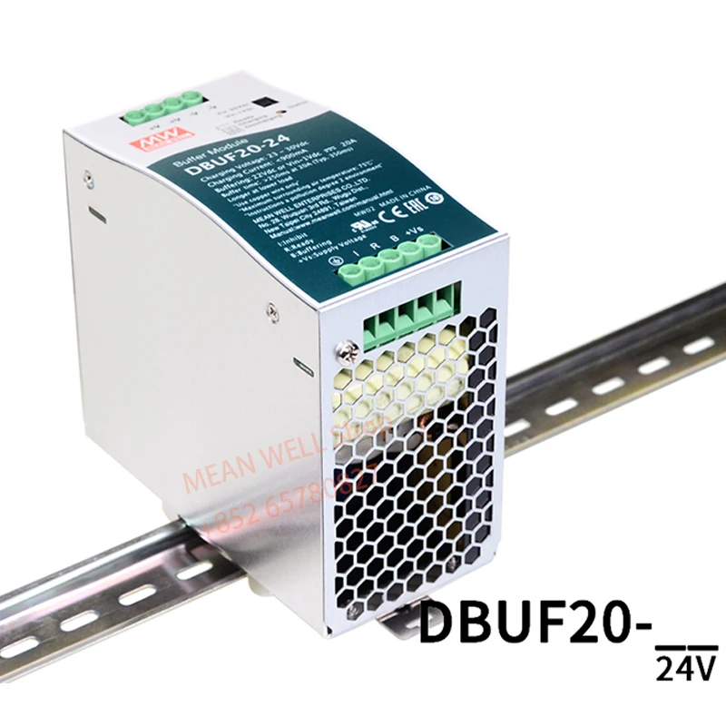 

MEAN WELL Switching Power Supply DBUF20-24 24V/20A DIN Rail Type Buffer Module