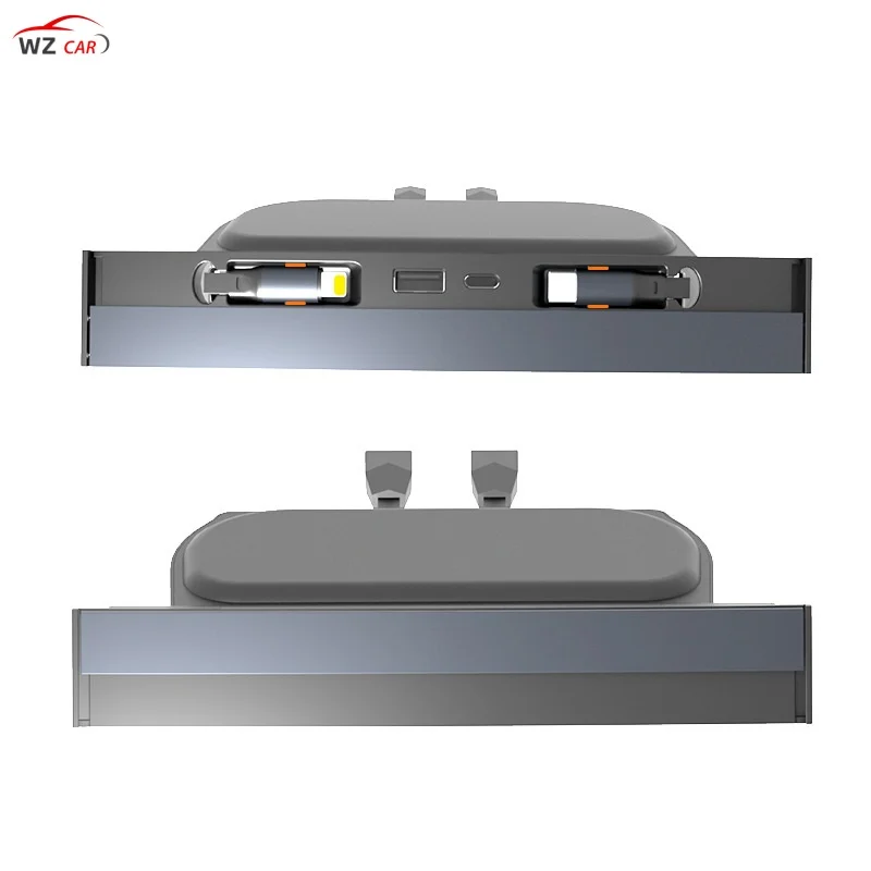 Hub Docking Station สําหรับ Tesla รุ่น 3/Y Central Control Docking Station พร้อมสายเคเบิลแบบพับเก็บได้ Fast Charger พอร์ต USB