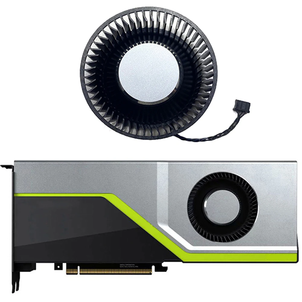 For NVIDIA Quadro RTX5000 6000 8000 Single Turbo Graphics Card Cooling Fan Replacement Accessories