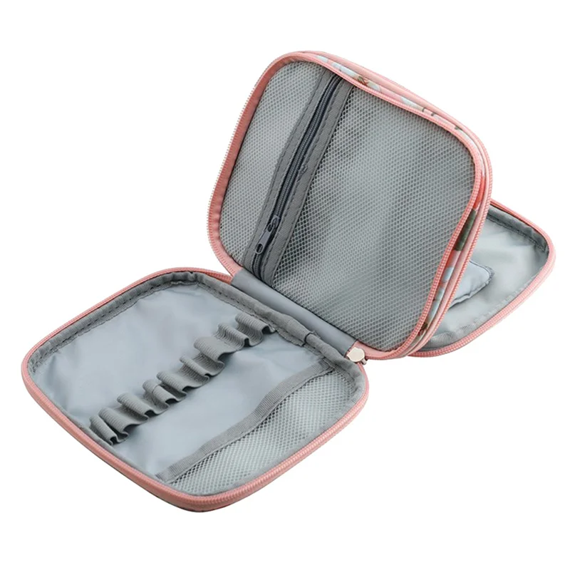 A36T-2X إبر الحياكة حالة الخياطة المنظم حقيبة التخزين ل خطاف كروشيه دائري مجموعة أدوات الخياطة حقيبة C