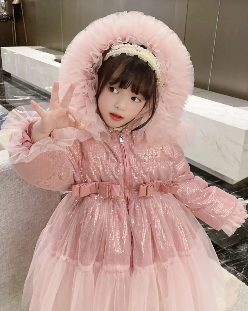 Cappotto per ragazze inverno bambini principessa ragazze capispalla parka cappotto bambini ragazza giacca imbottita in cotone vestiti ragazze abiti