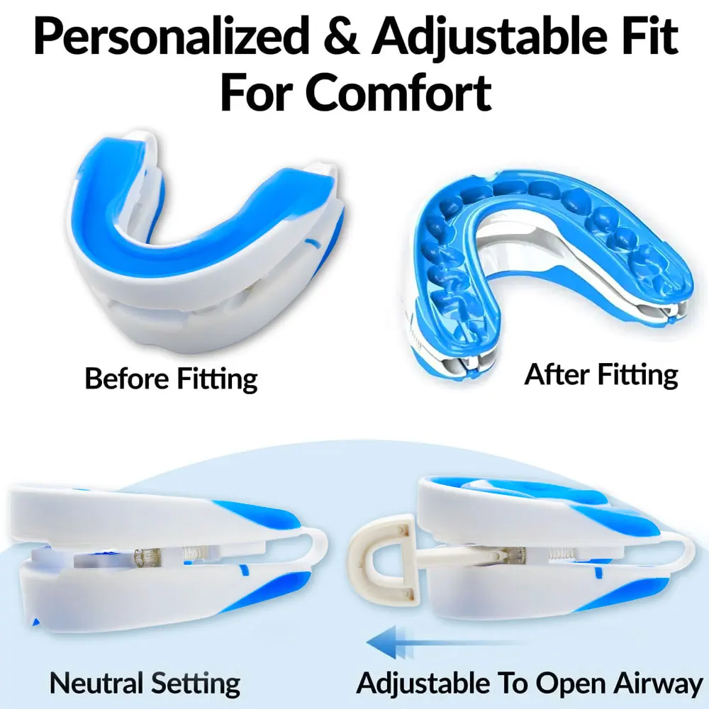 Adjustable Anti Snoring Mouth Guard Braces Sleeping Anti-Snoring Devices Bruxism Snoring Stopper Improve Sleep Snore Mouthpiece