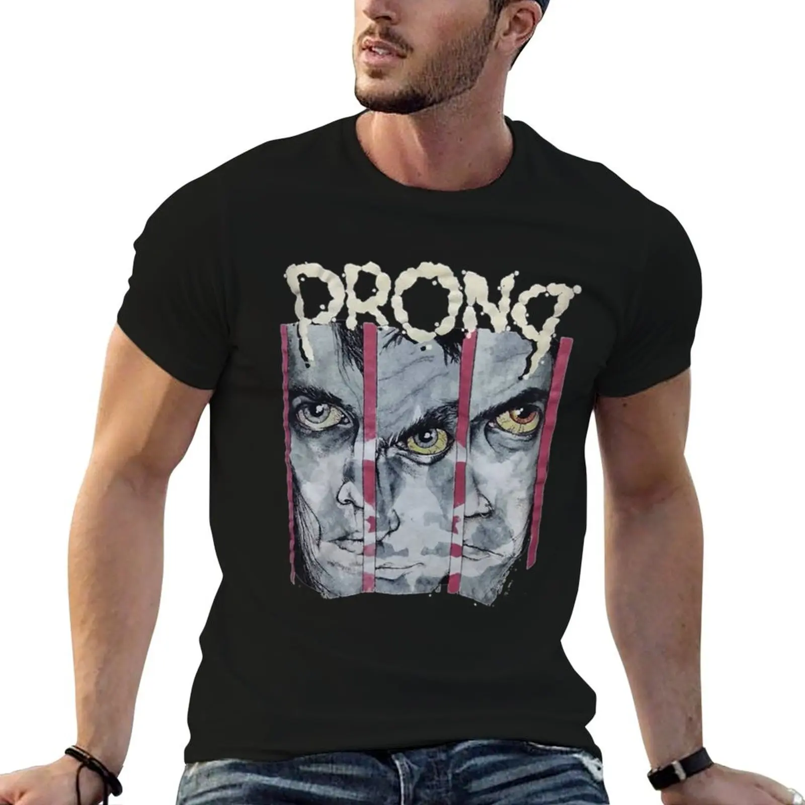 Prong T-Shirt All Match Print Short Sleeve Top