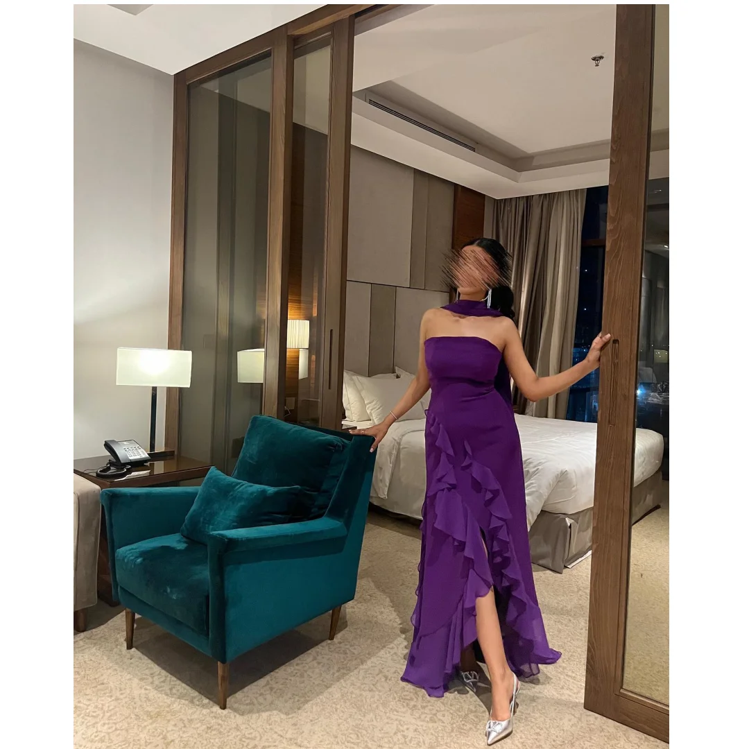 

Mina индивидуальные фиолетовые роскошные женские вечерние платья женские элегантные вечерние платья женский топ без рукавов с открытой спиной