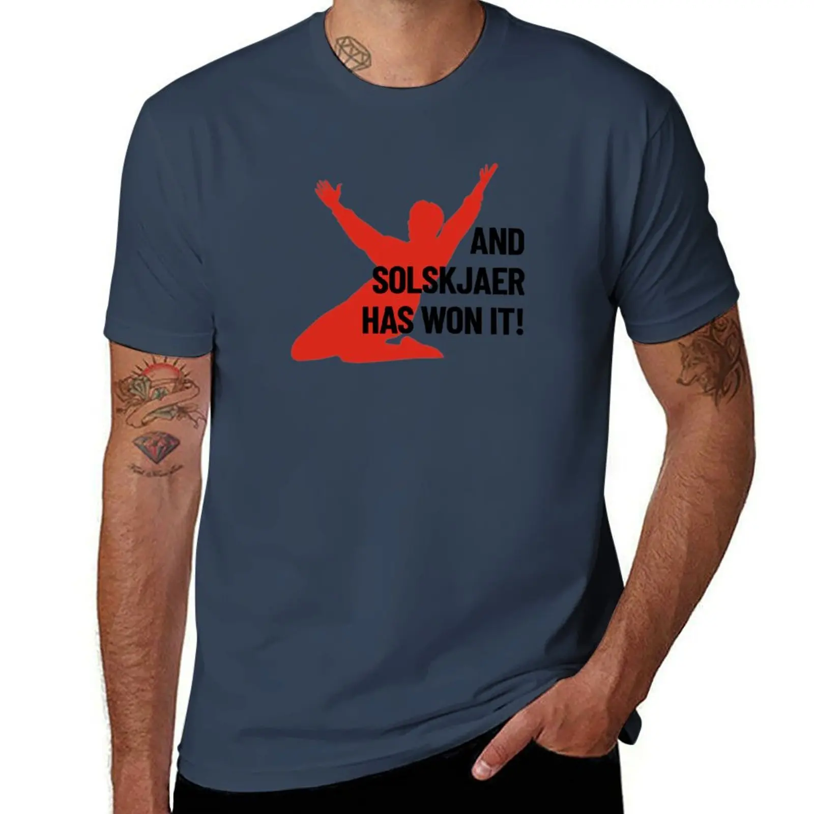 

And Won Solskjaer It! Has T-Shirt Casual Daily Wear Short Sleeve Top