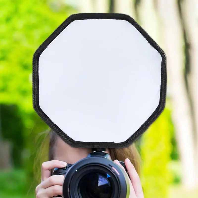 كاميرا Speedlight قابلة للطي ضوء فلاش Softbox ، غطاء خفيف ناعم ، مناسب لمعظم الكاميرات ، محسن ، صورة فلاش ، ثماني الأضلاع