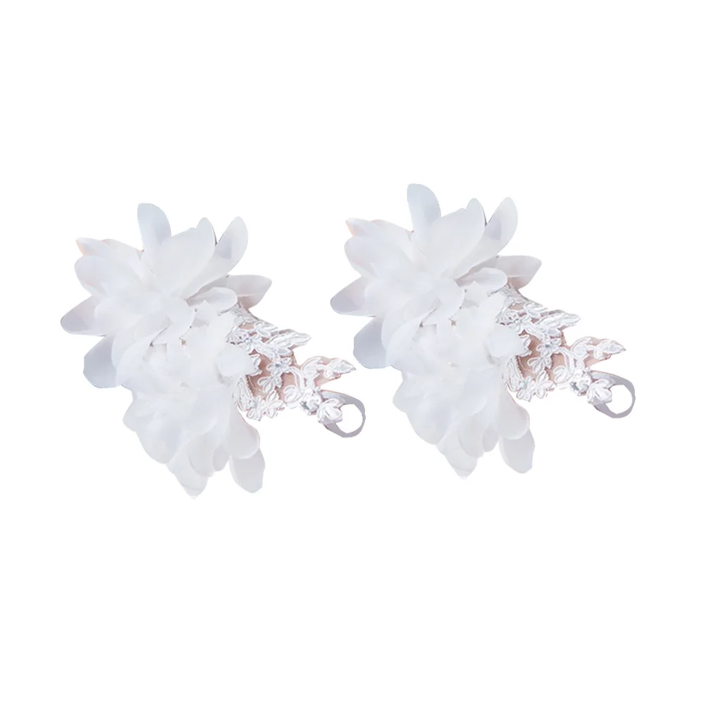 

1Pair Flower Girl Gloves Short Lace Flower Wrist Kids Wedding Prom Party Costume Size Fashionable Comfortable Fit