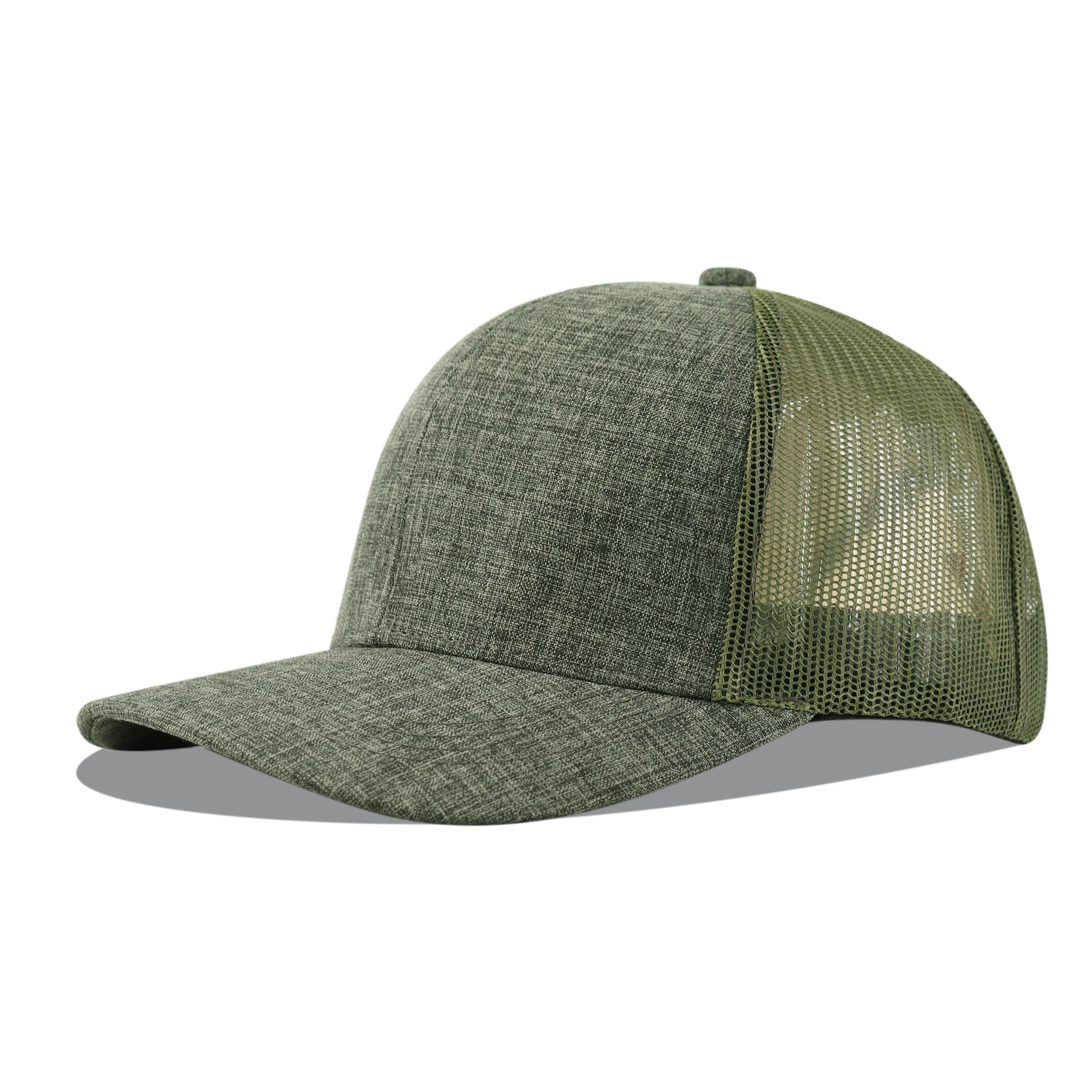 Unisex Classic Trucker Cap Outdoor Hunter Adjustable Cap Mesh Panels Vintage Baseball Cap for Man Women