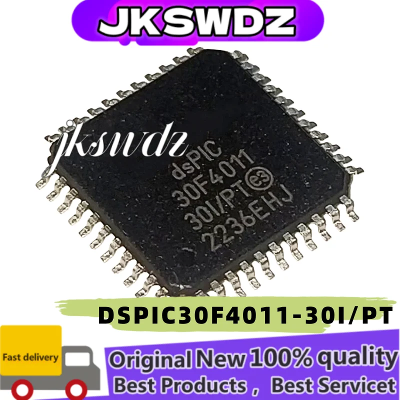 

1PCS Microcontroller IC Chip, DSPIC30F4011 DSPIC 30F4011 30I/PT DSPIC30F4011-30I/PT, TQFP44