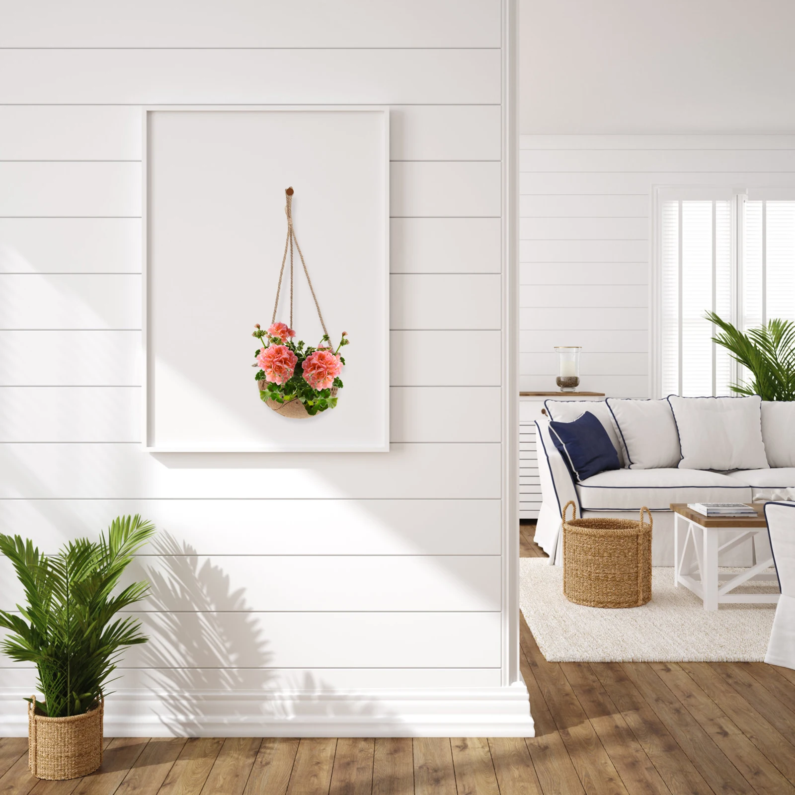 

Coconut Shell Hanging Flowerpot Retro Flowerpot Hanging for Succulents Plants Home Planter Pot Garden Vase Pot Holder