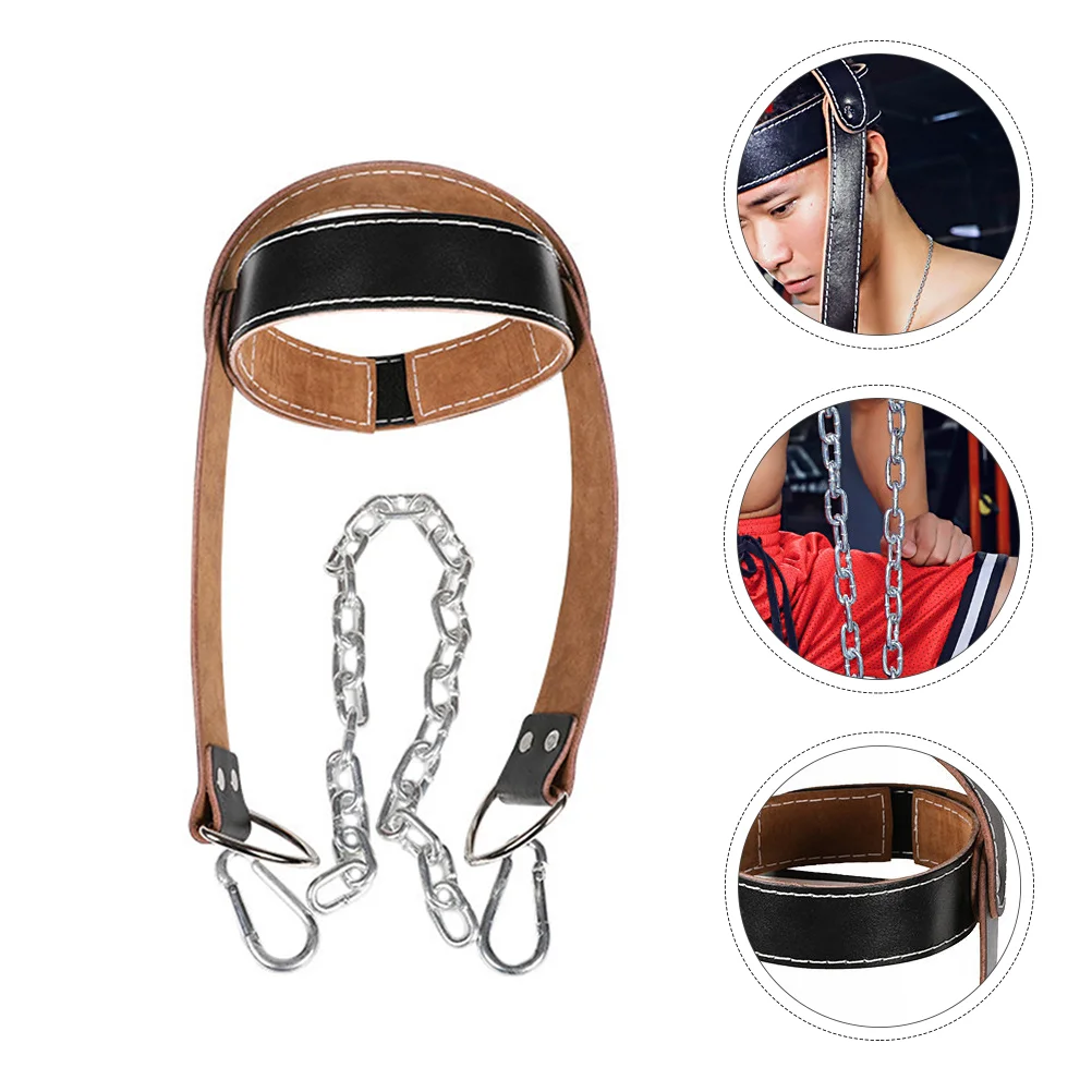 Head and Neck Trainer Headband Builder Resistance Training Harness Fitness Equipment Strap for Exerciser Weight Lifting