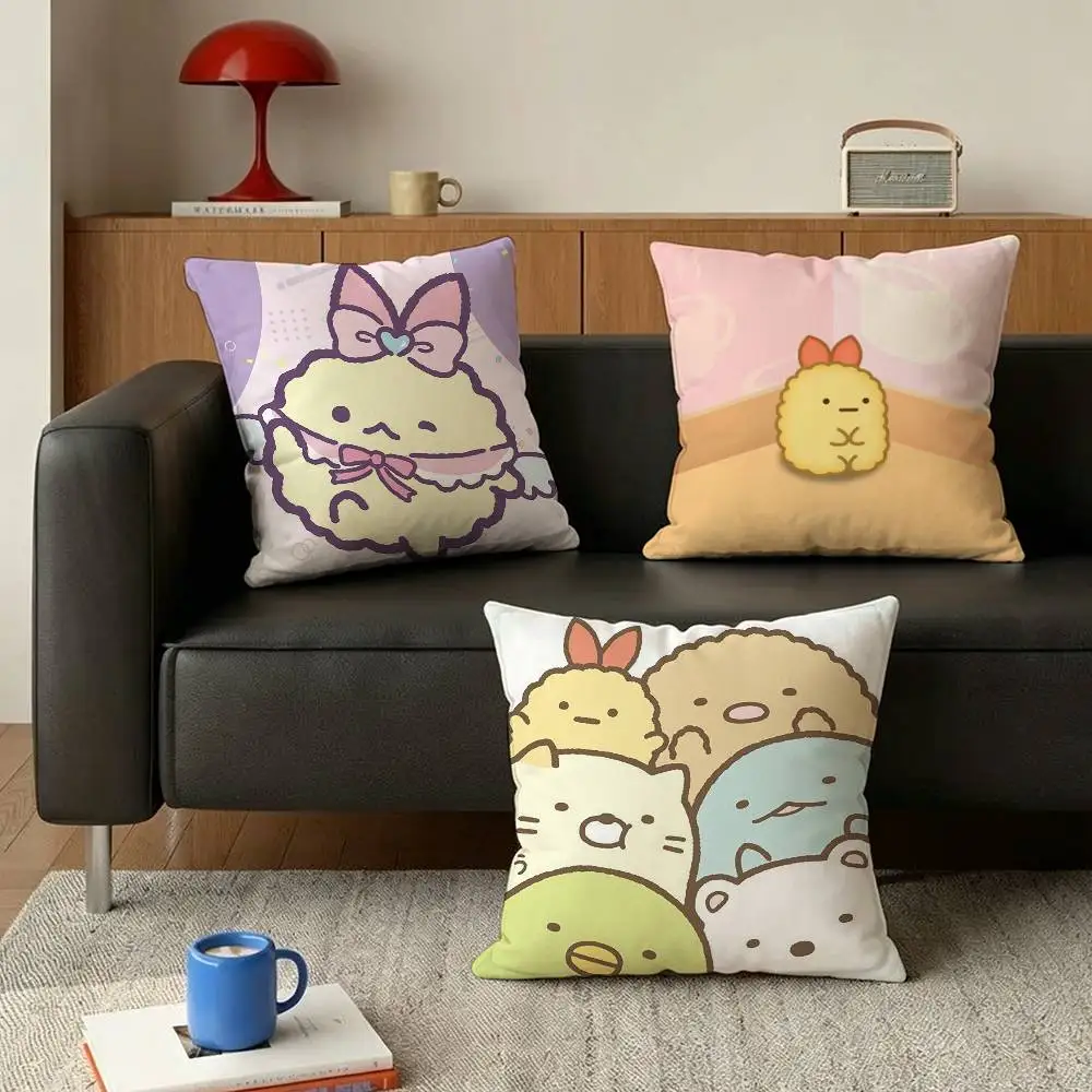 Sumikko Gurashi   Various Sizes Square Pillow Case For Car Home Bedchamber Decor