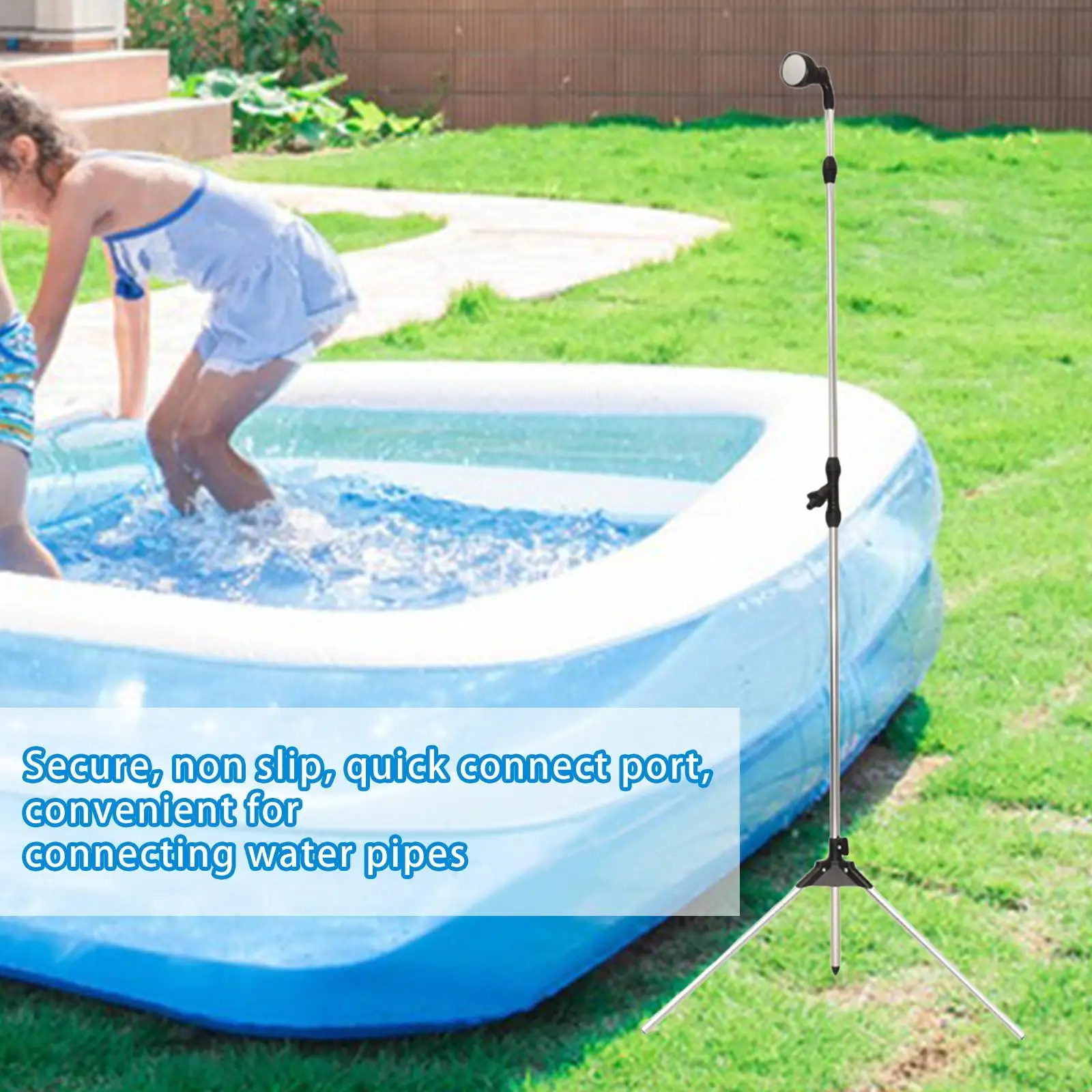Outdoor Shower Kit Sprayer Portable Compact Accessory for Beach Home Outdoor