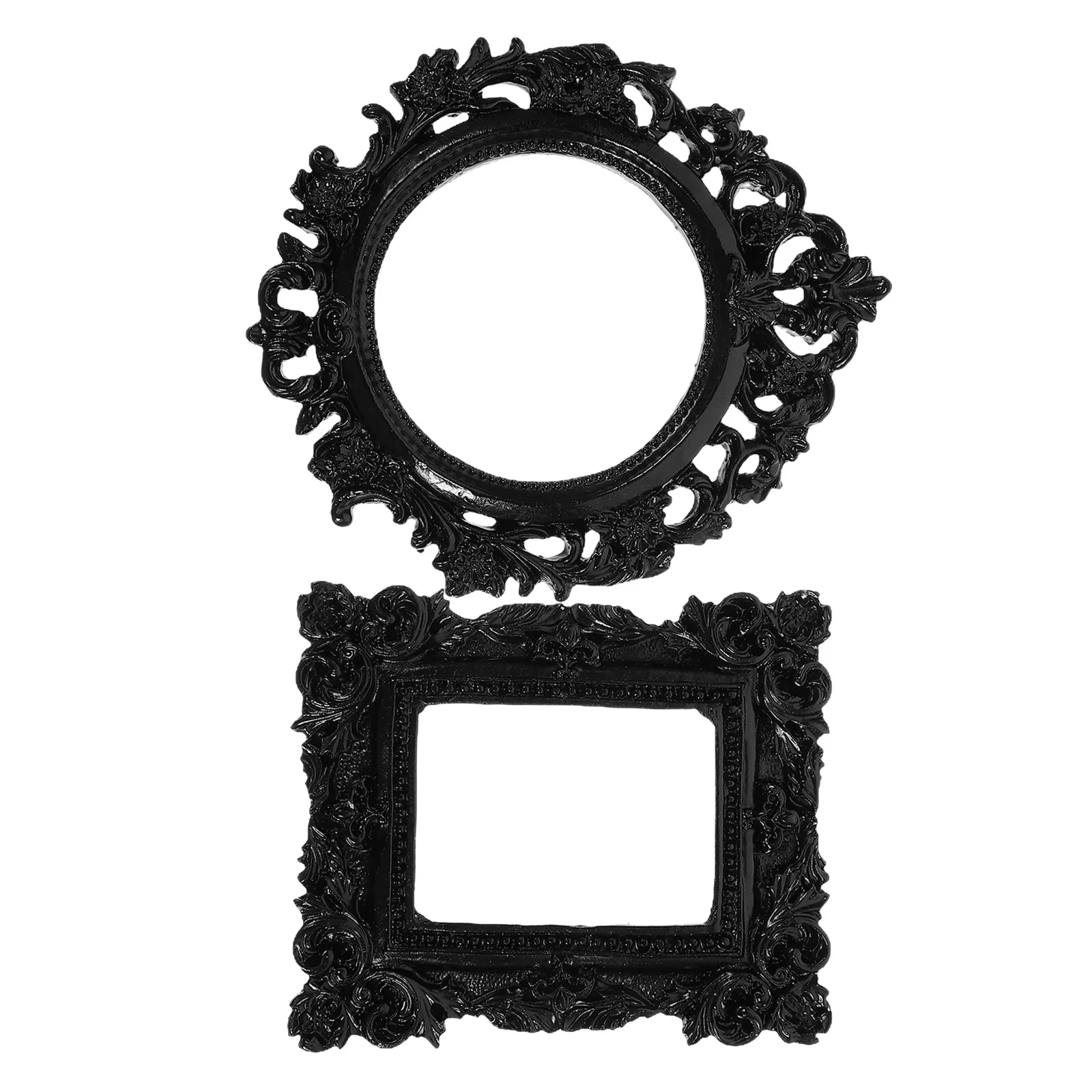 2 قطعة الراتنج صورة صغيرة خمر زخرفة الصورة الزخرفية للمنزل التصوير عرض الفن الأسرة إطار الصورة سطح المكتب الصغيرة #3