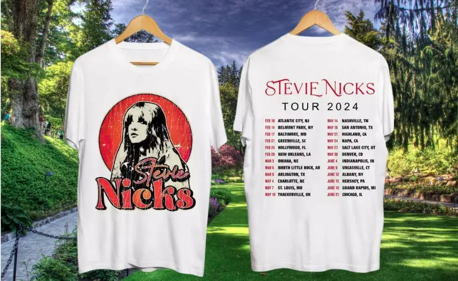 

Stevie Nicks 2024 Tour Shirt Concert Vintage T-Shirt Live 90s Graphic Fans Music