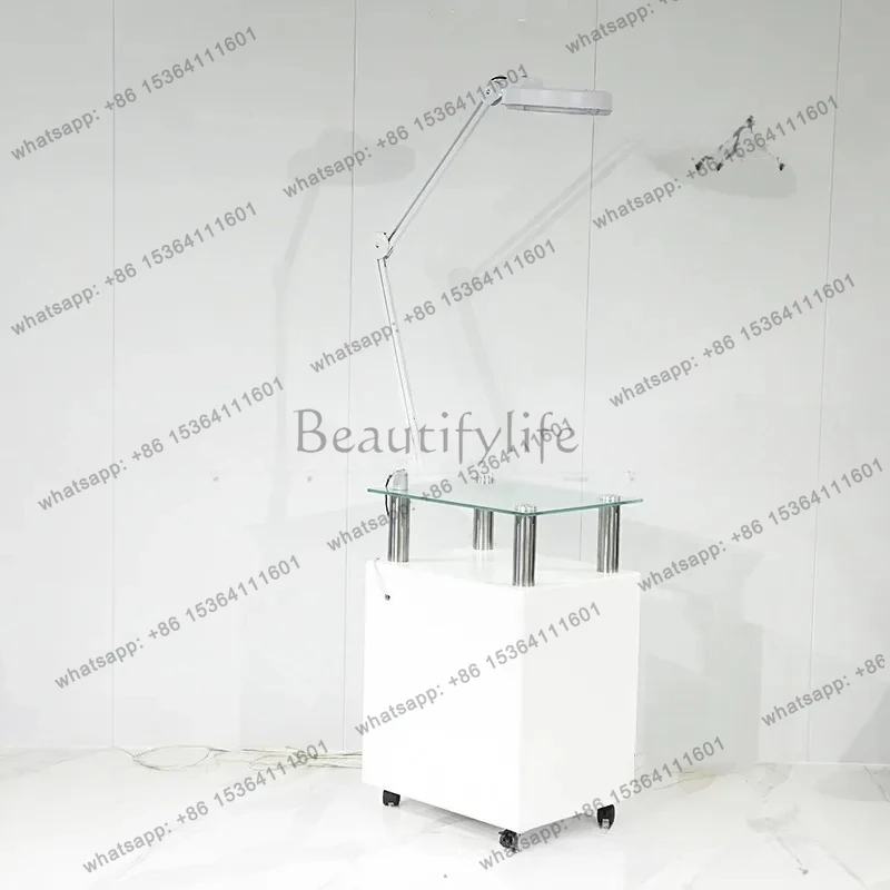 Beauty Multifunctional Cart Barber Shop Beauty Salon Mobile Storage Shelf Tool Cart