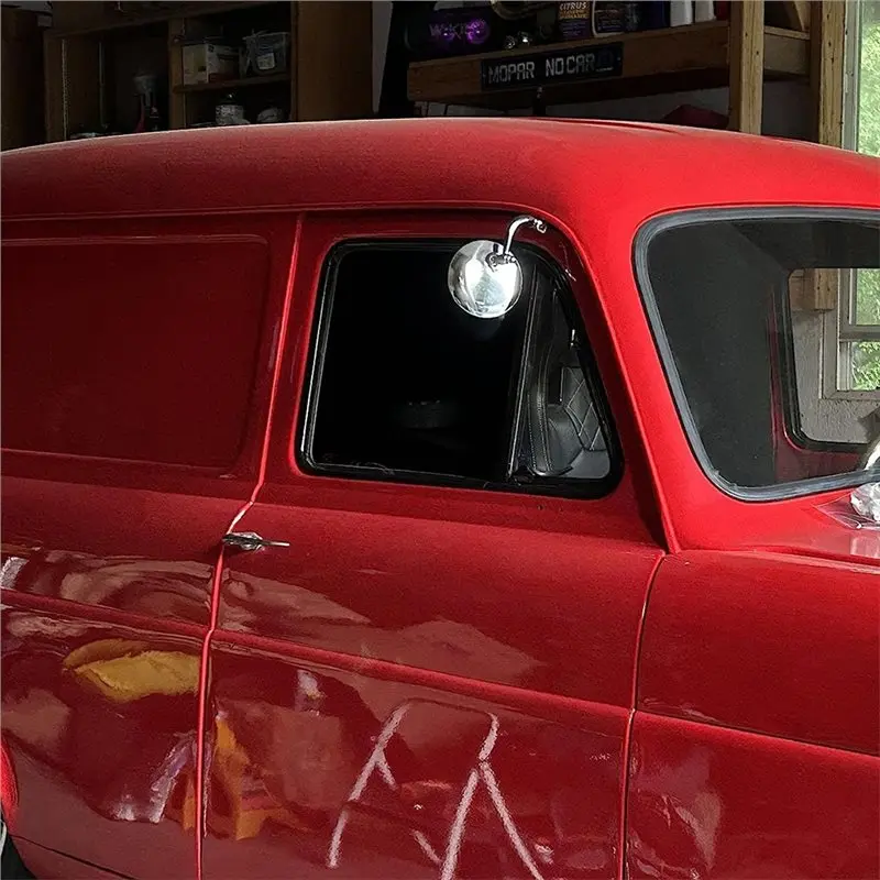 M50K-Wide Fitment Round Side Mirror Kit For Classic Car For Front And Rear Positioning Featuring Retro Aesthetic Design view 4