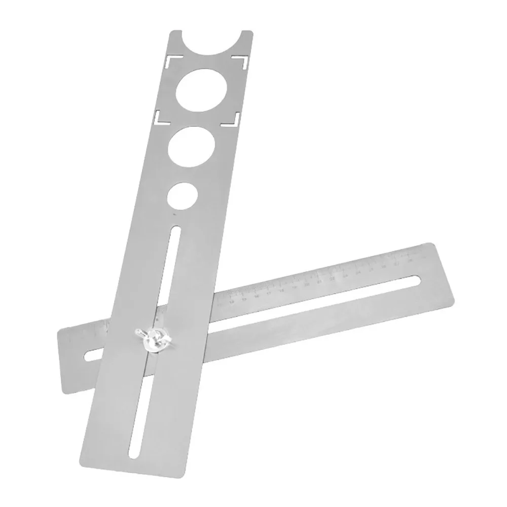 

Stainless Steel Tile Hole Locator Hole Size 25mm 40mm 45mm 55mm Accurate Positioning Marble Punching Tool Portable Design