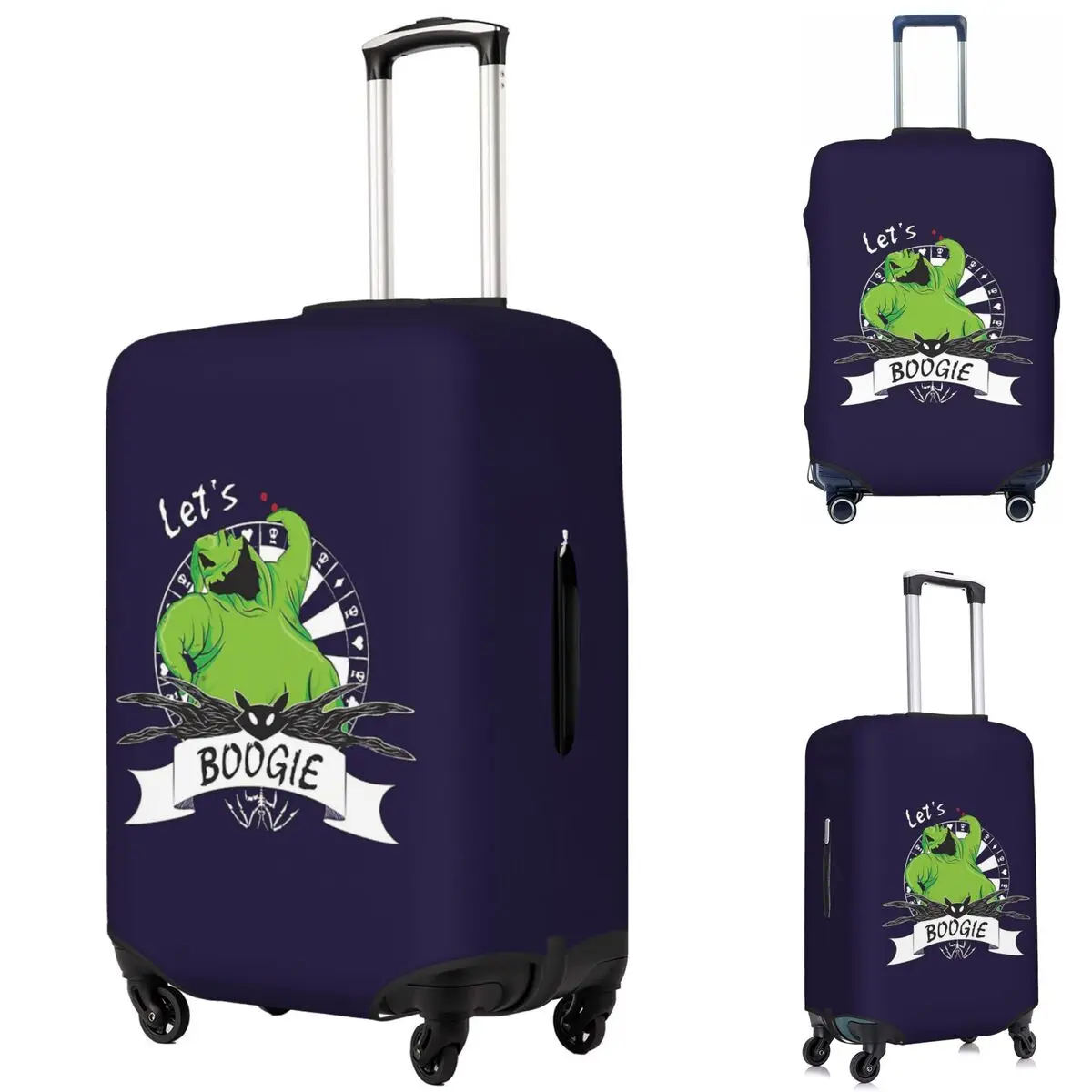 

Oogie Boogie Suitcase Cover Protection Elastic Trip Luggage Protector Covers for 18-32 Inch
