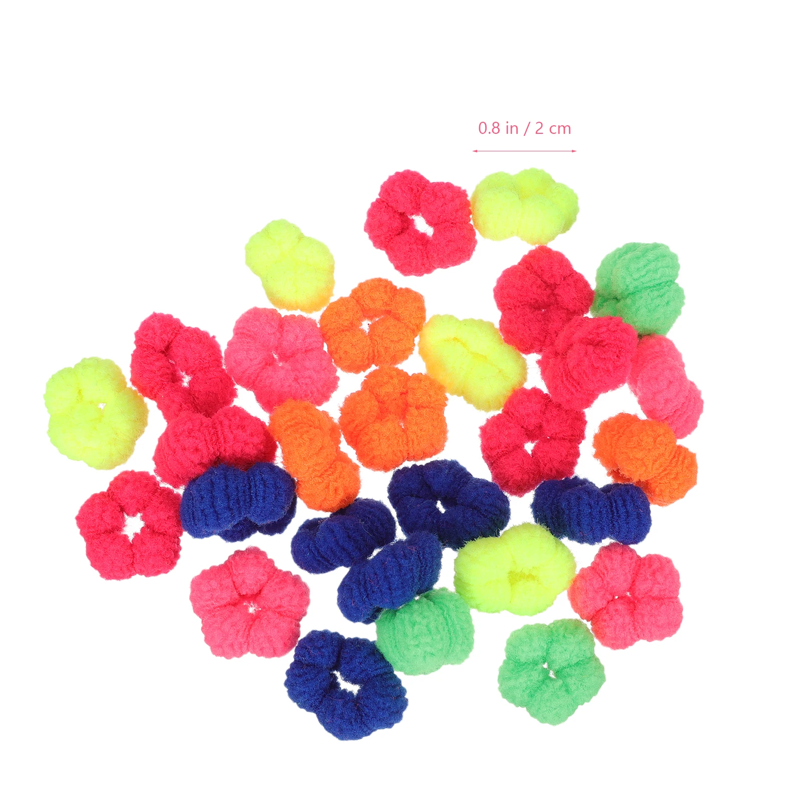 

200 Pcs Elastic Ties Fabric Ponytail Holders Baby Toddler Girls Seamless Small Elastics Hair Accessories Storage
