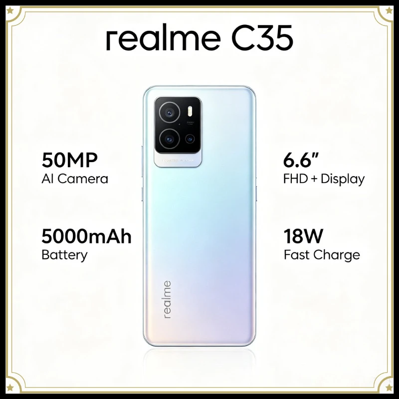 Realme C35 | 50MP AI Triple Camera | 6.6