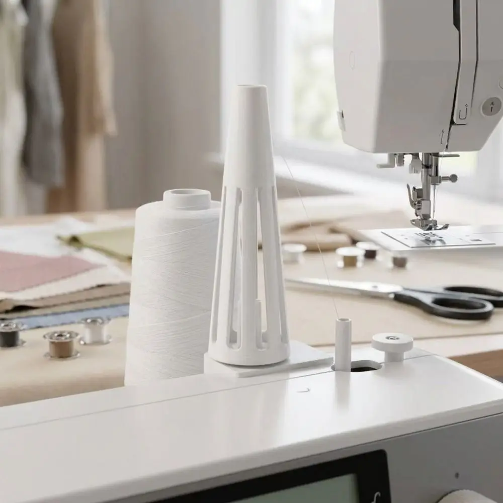 3D Printed Cone Thread Spool Holder Anti-Slip Anti-Wobble Thread Spool Stabilizer Stand Hollow Cone Anti-Tangle