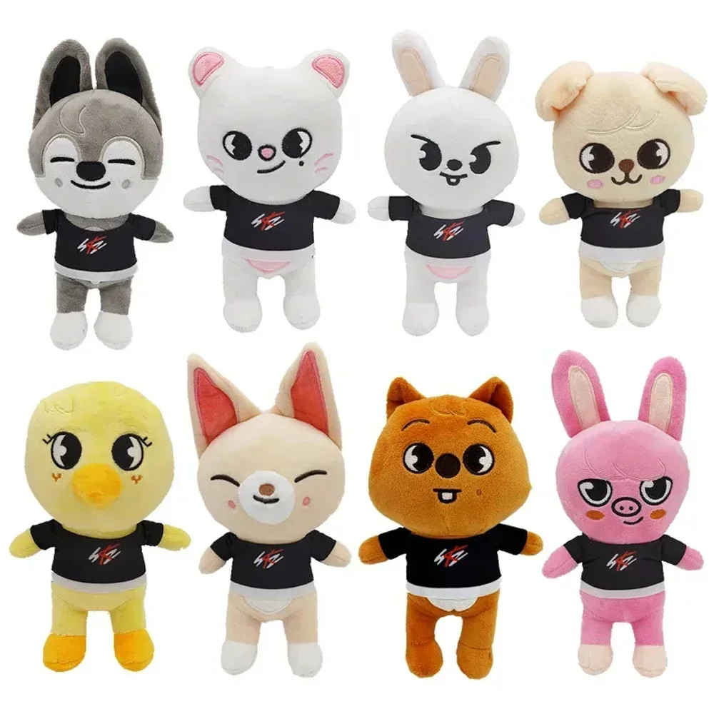 Skzoo 20cm Plush Toys Kawaii Stray Kids Cute Plush Cartoon Stuffed Animal Doll Kawaii Companion for Kids Adults Fans Gifts