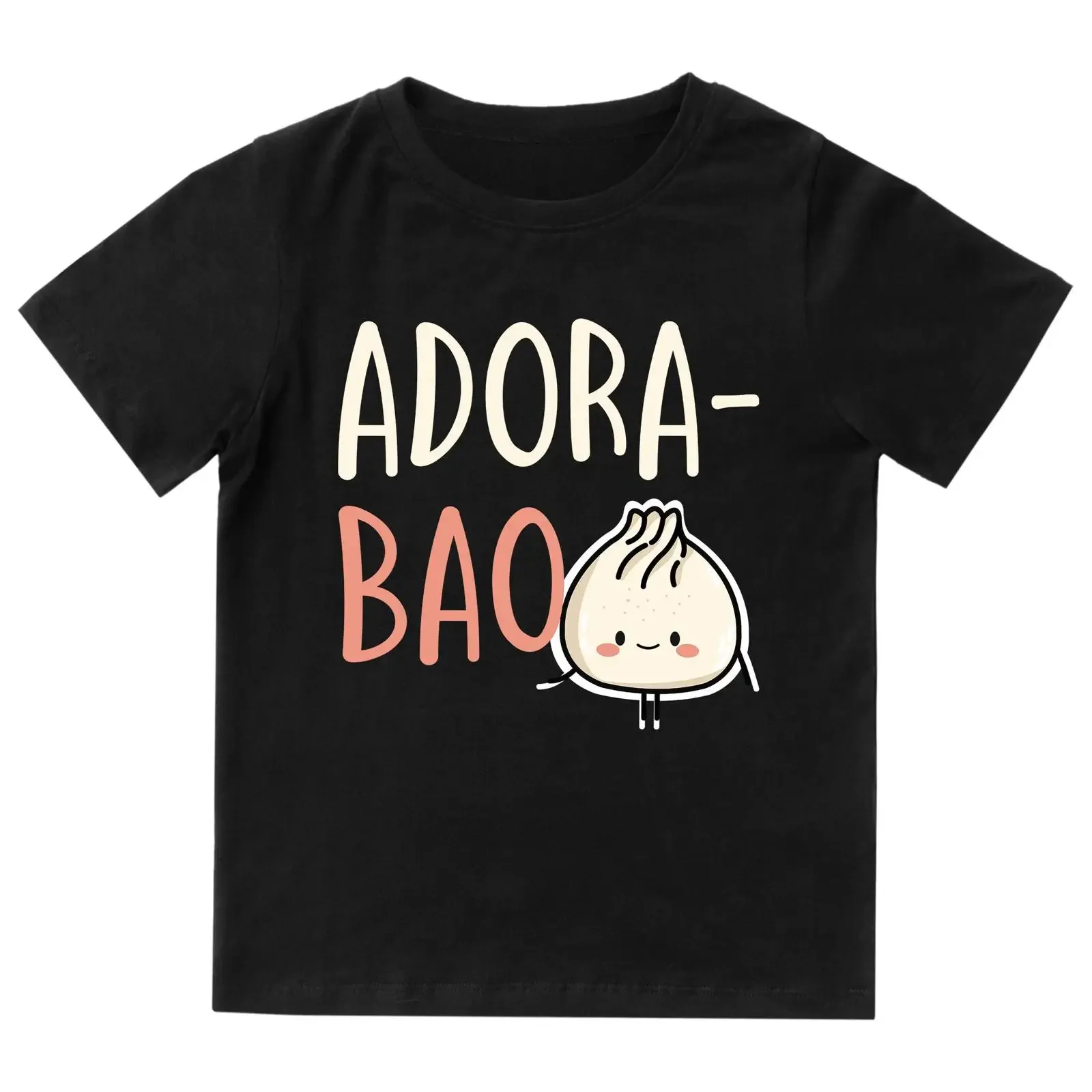 Toddler Kids Adora Bao Cute Kawaii Steamed Bun T Shirt Funny Asian Food Dumpling Foodie  vintage Washed Slightly streetwear