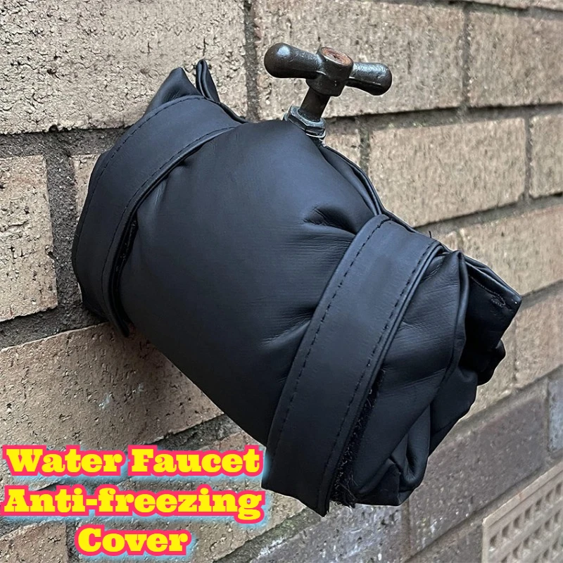 

Leather Outdoor Faucet Cover Frost Protection Insulated Waterproof Cold Weather Anti Freeze Guard Heavy Duty Pipe Spigot Winter