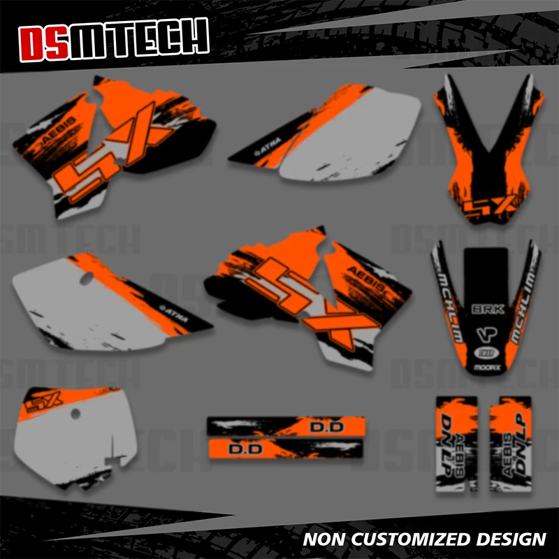 DSMTECH for KTM SX50 SX 50 2002 2003 2004 2005 2006 2007 2008 Motorcycle Graphics Decal Stickers Kits