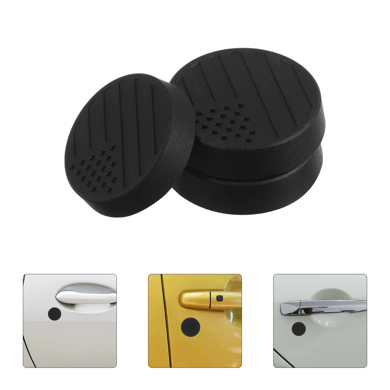 

3pcs Keyhole Covers Black Round Magnet Caps For Automotive Doors Easy Installation Vehicle Door Lock Protection Car Keyhole