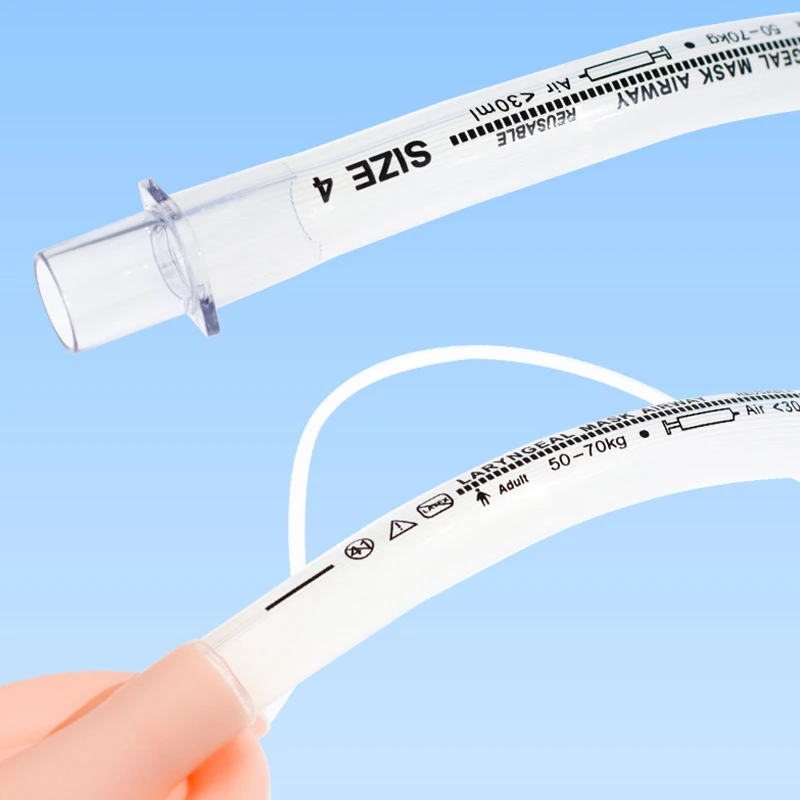 1Pcs Disposable Anesthesia Breathing Silicone Laryngeal Mask Airway Tube Soft Cushion Laryngeal Mask For Kids And Adults