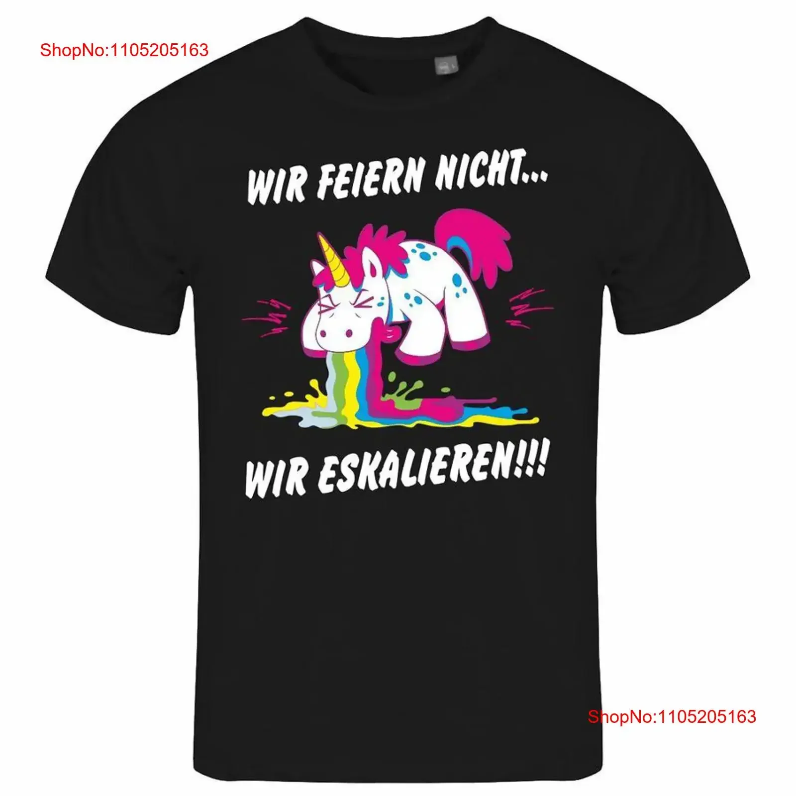 

Мужская футболка We Don't Celebrate ESCALATE Unicorn S XXL Festival, винтажный стираный дышащий топ унисекс для повседневной носки