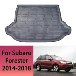 Car Rear Trunk Mat For Subaru Forester SJ 2013 2014 2015 2016 2017 2018 Cargo Liner Boot Floor Tray 3D EVA Carpet Accessories