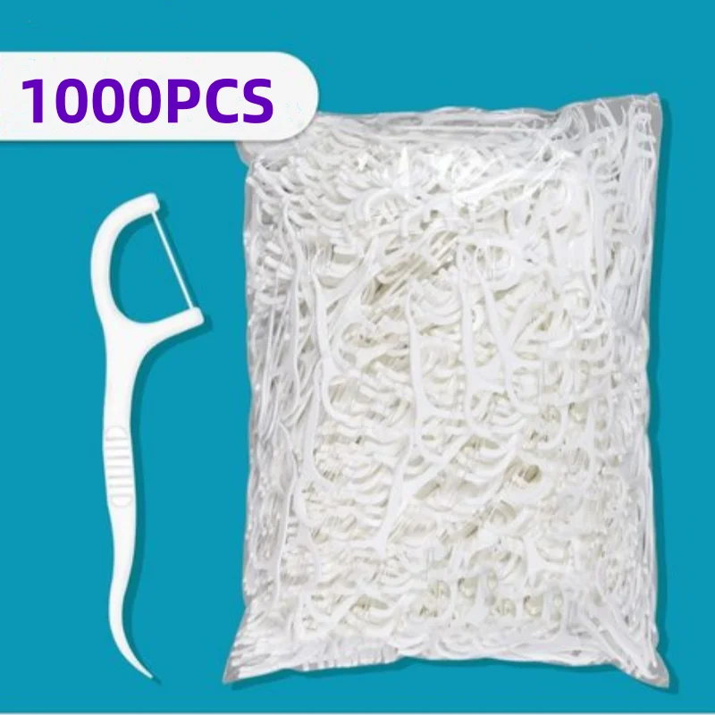 YS00060-1000 pieces of floss picks, tooth picks, tooth cleaning interdental brushes, disposable oral hygiene care