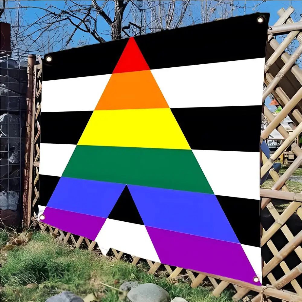 Straight Ally Flags Edgeless four-ring hanging decor indoor outdoor compatible easy for hanging display