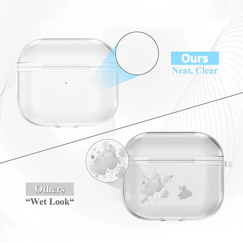 Casing Transparan untuk AirPods Pro 3 2025 Pro2 Airpods4 Casing Earphone TPU Transparan Anti-selip Anti-jatuh untuk Apple Airpods Pro2