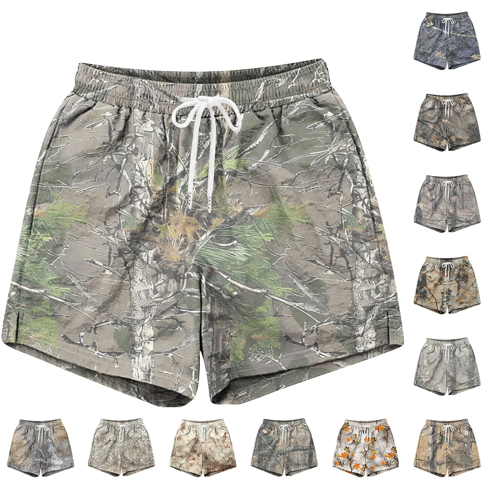 Mode männer Athletische Camouflage Print Shorts Sommer Hohe Qualität Outdoor Casual Lose Wandern Jogging Kurze Hosen
